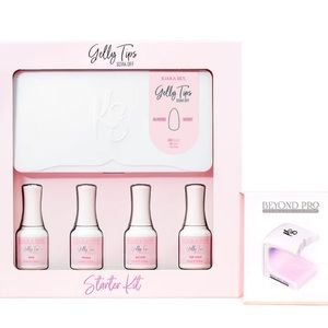 KIARA SKY GELLY TIPS STARTER KIT - ALMOND SHORT